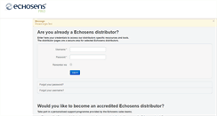 Desktop Screenshot of echosensdistributors.com