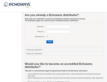 Tablet Screenshot of echosensdistributors.com